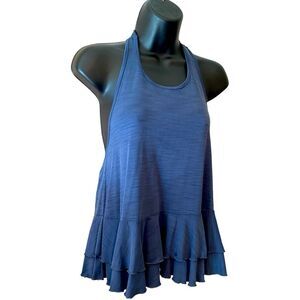 Urban Outfitters Everleigh baby doll halter top peplum rayon top NWOT size M